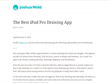 Tablet Screenshot of joshuawold.com